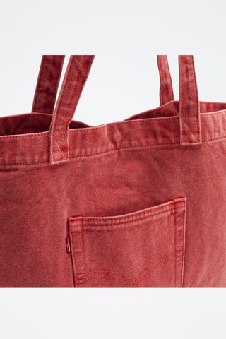 Tote bag en jean Sunshine - Rouge