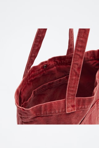 Tote bag en jean Sunshine - Rouge