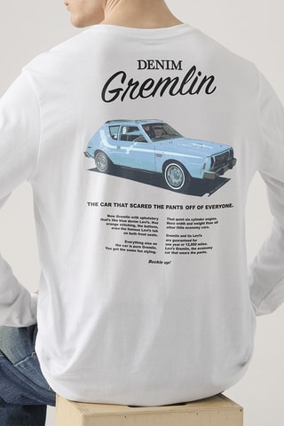 T-shirt Relaxed Graphic - Blanc