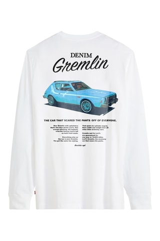 T-shirt Relaxed Graphic - Blanc