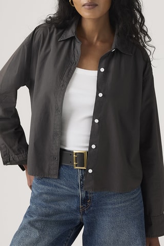 Chemisier Cropped Harlie Phantom Gd - Noir