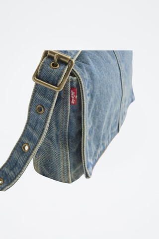 Sac porté épaule en jean Brannan - Bleu