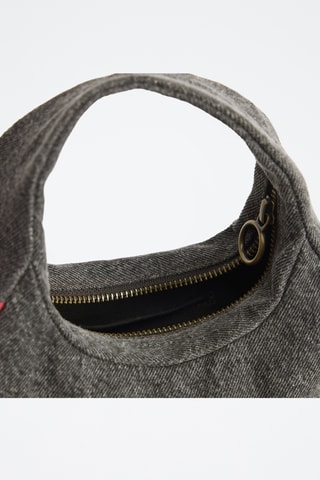 Sac à main en jean Baby Brooklyn - Noir