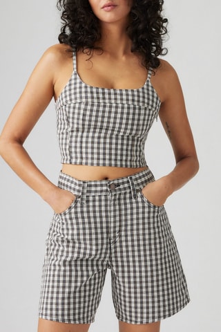 Crop top en jean Jadine Denim - Écru
