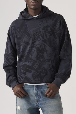 Sweat à capuche Sunset Graphic - Bleu
