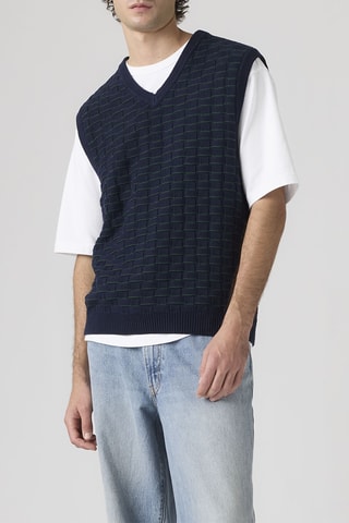 Pull sans manches Skyline Sweater Vest - Bleu
