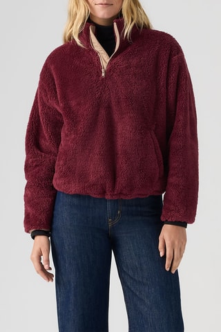 Sweat Gemma Sherpa - Rouge