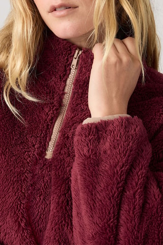 Sweat Gemma Sherpa - Rouge