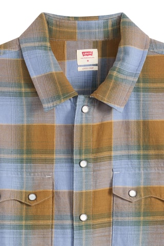 Chemise Boxy Western - Bleu