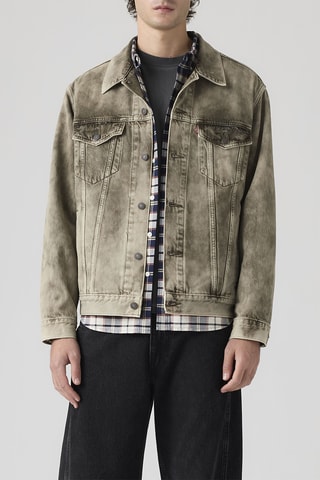 Veste en jean Relaxed Fit Trucker - Vert