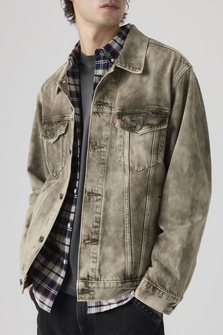 Veste en jean Relaxed Fit Trucker - Vert