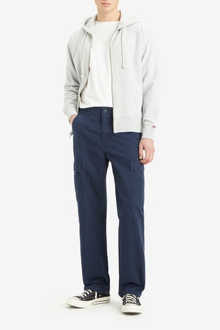 Pantalon Straight Cargo - Bleu