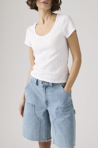 Top Sweetie Cap Sleeve Bright Poin - Blanc