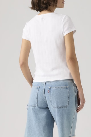 Top Sweetie Cap Sleeve Bright Poin - Blanc