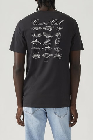 T-shirt Relaxed Fit Coastal - Noir