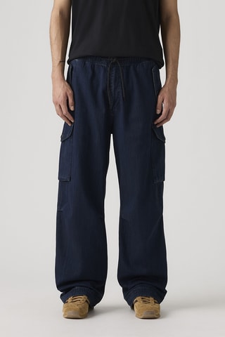 Jean baggy field cargo - Bleu