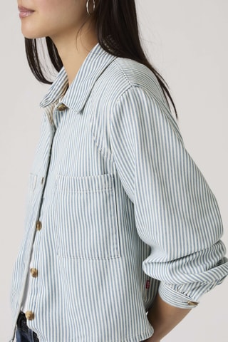 Chemisier Tini Utility Hadley Stripe Vint - Bleu