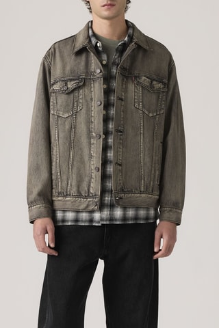 Veste en jean Relaxed Fit Trucker - Gris