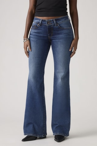 Jean superlow flare - Bleu