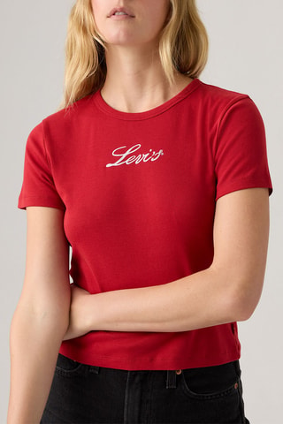 T-shirt Graphic Rickie - Rouge
