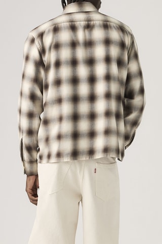 Chemise Duboce Boxy Over James Plaid Vintag - Kaki