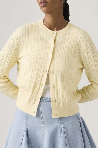 Gilet Super Soft Crewneck Cardi - Jaune