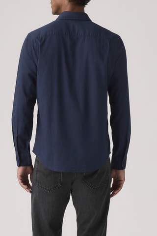 Chemise en lin Classic tandard Blazer - Bleu
