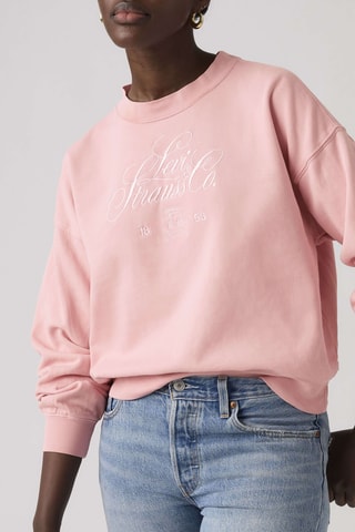 Sweat Vintage Boxy Crew - Rose