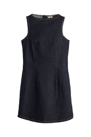 Robe droite en jean Little Denim - Rose