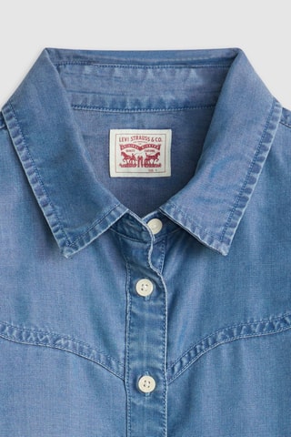Chemisier en jean Journey Western - Bleu