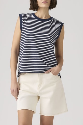 T-shirt Boxy - Bleu
