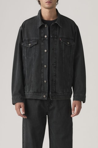 Veste en jean Relaxed Fit Trucker - Noir