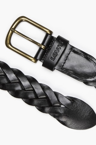 Ceinture en cuir Braid - Noir