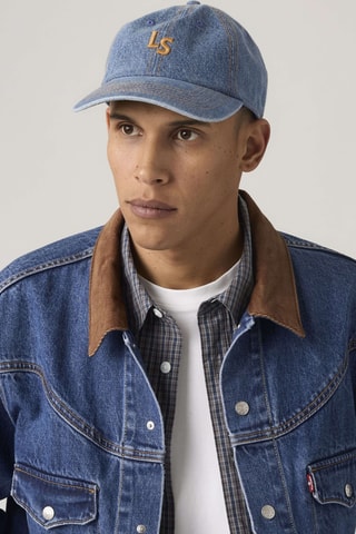 Casquette en jean Monogram - Bleu