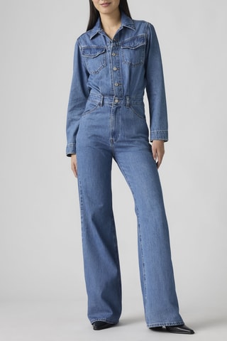 Combinaison en jean Western - Bleu
