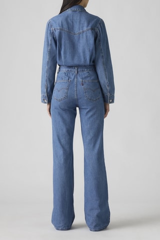 Combinaison en jean Western - Bleu
