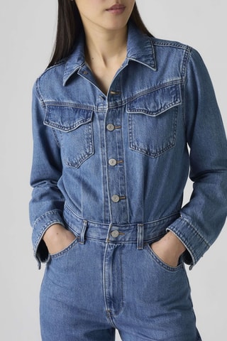 Combinaison en jean Western - Bleu