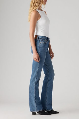 Jean Wedgie Boot  - Bleu