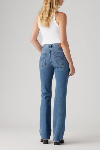 Jean Wedgie Boot  - Bleu