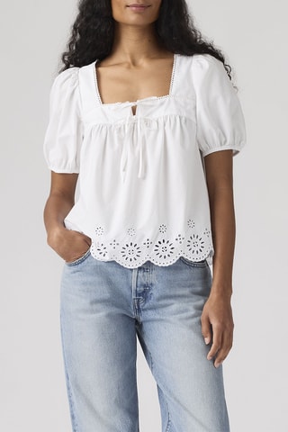 Blouse Darling Cutwork Bright - Blanc