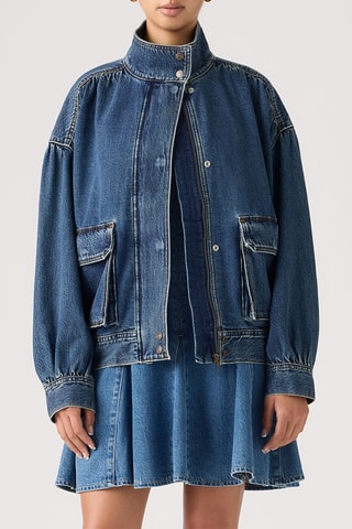Veste en jean Blouson Trucker - Bleu foncé