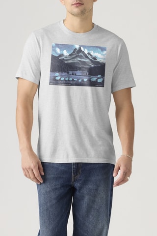 T-shirt Relaxed Fit Abstract - Gris