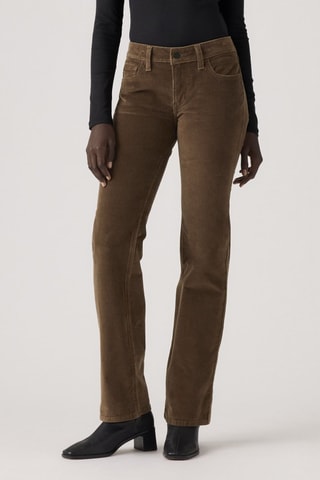 Jean superlow bootcut - Marron