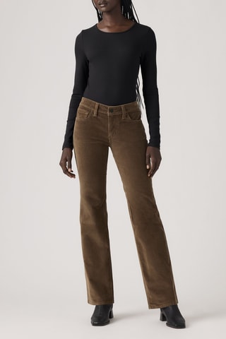 Jean superlow bootcut - Marron