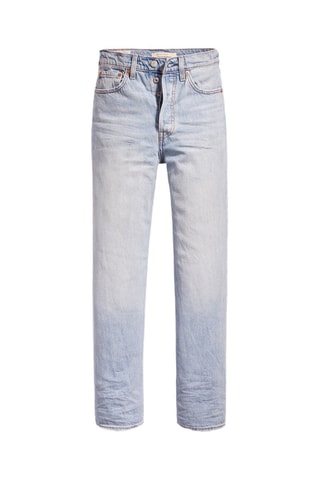 Jean Ribcage Straight Ankle - Bleu