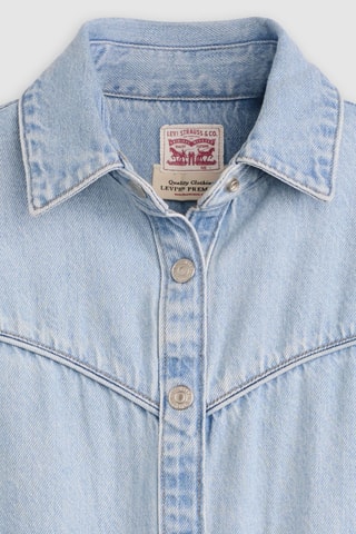 Robe droite en jean Logan Western - Bleu