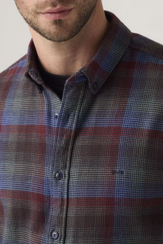Chemise Authentic Button Down Bennett Plaid - Bleu