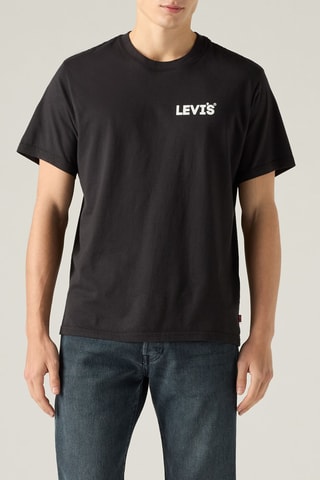 T-shirt Relaxed Fit Headline Logo - Noir
