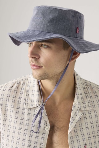 Chapeau Drawstring - Bleu