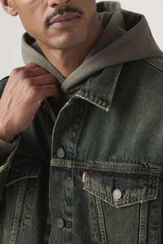 Veste en jean Relaxed Fit Trucker - Gris foncé